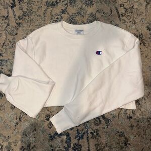 champion cropped crewneck